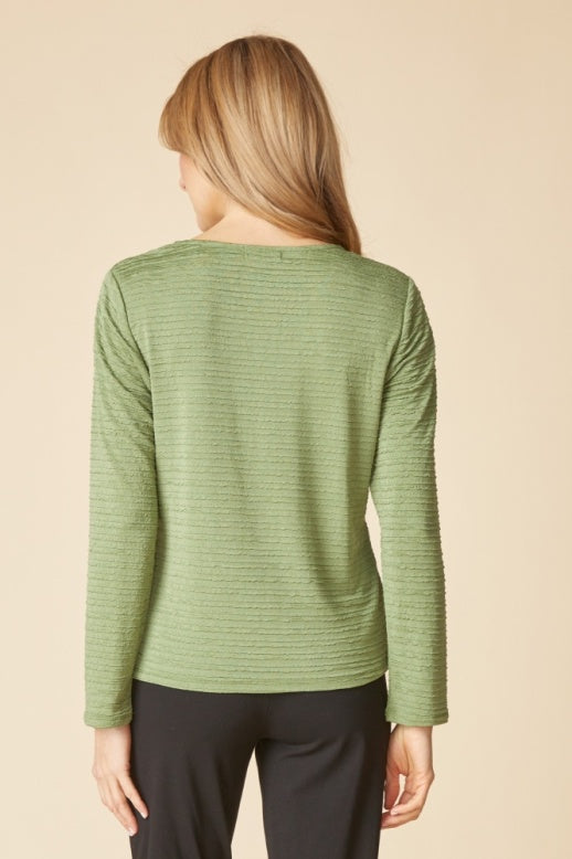 Habitat Lustre Lines Seamed Tee - 23314 - FERN