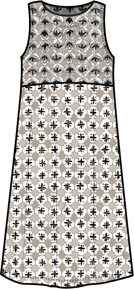 Habitat Pattern Pending Twirl Dress - 57681 - SAND