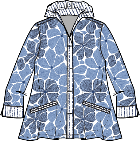 Habitat Crinkle Crepe Dream Team Luna Jacket - 21748 - CASCADE (NOT PEBBLE)