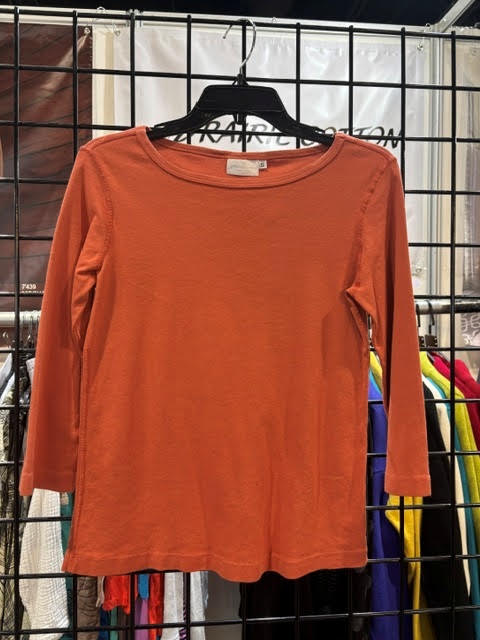 Prairie Cotton by CMC 3/4 Sleeve Boatneck Top - 9219