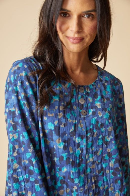 Habitat Destination Unknown Dot Pleat Back Button Pullover - 34332 - TIDE