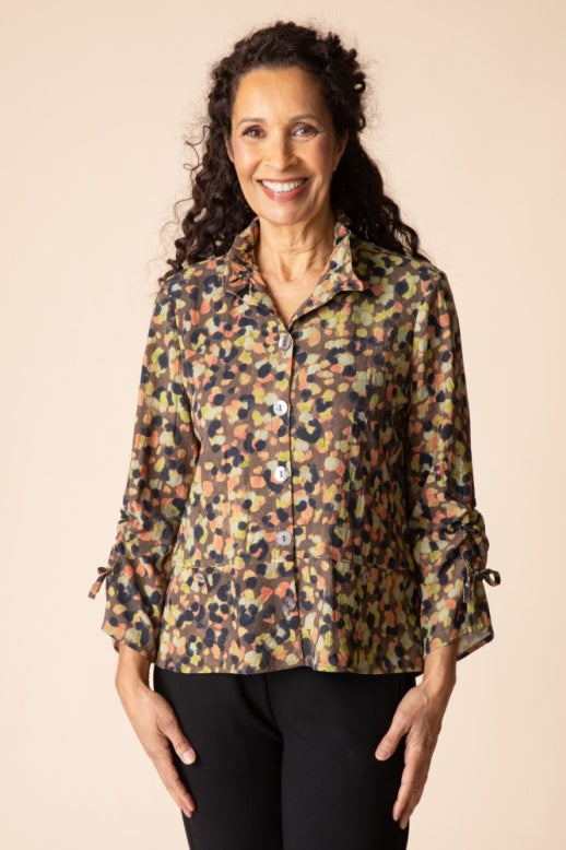 Habitat Destination Unknown Dot Event Jacket - 34321 - MUSHROOM