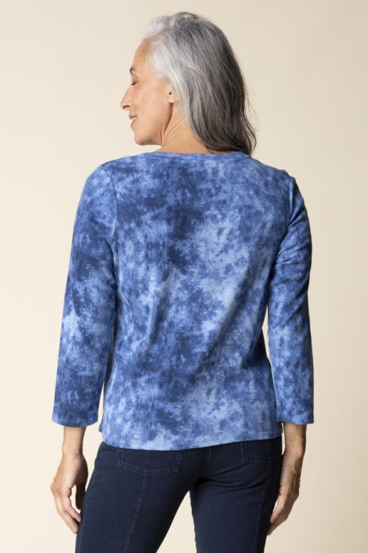 Habitat Cozy Rib Marble Crew Neck Tee - 17011 - INDIGO