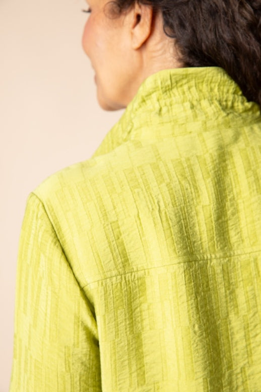 Habitat Rayon Jacquard Ruched Collar Shirt - 30719 - SPROUT
