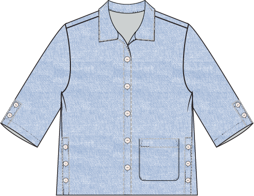 Habitat Linen Solid Camp Shirt - 41508 - CASCADE (NOT WHITE)