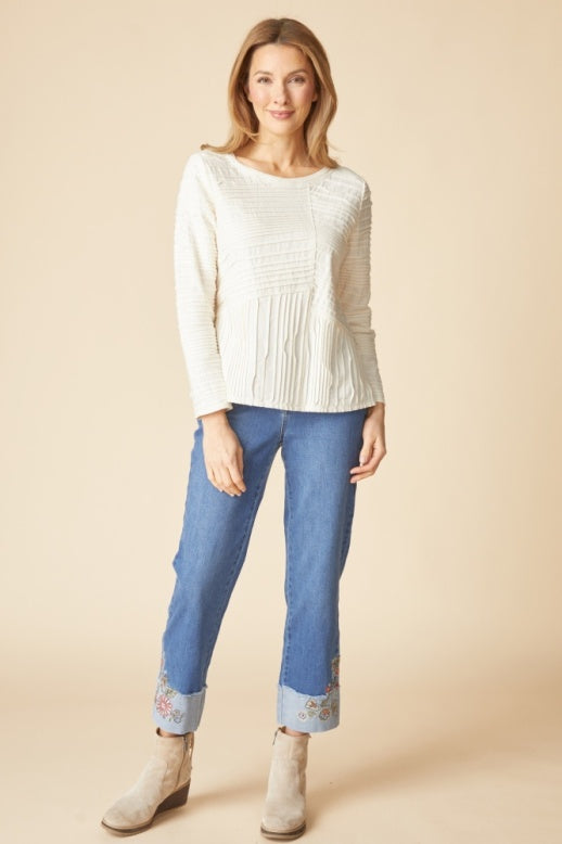 Habitat Ripple Effect Seamed Tee  - 16017 - NAVY (NOT WINTER WHITE)