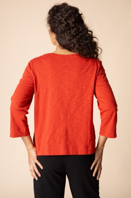 Habitat Cotton Pebble Coverstitch Boatneck - 27522 - SIENNA