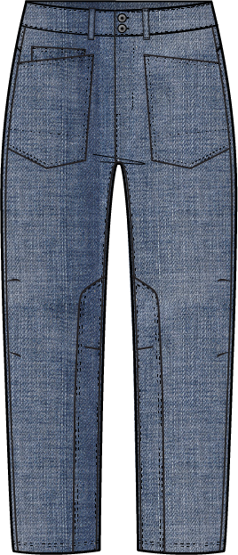 Habitat Stretch Denim Adventure Jean - 11472 - MEDIUM DENIM (NOT WHITE)