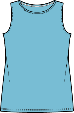Habitat Cozy Rib Layering Tank - 16417 - TOPAZ (NOT WILLOW)