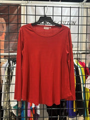 Prairie Cotton by CMC Soft Cotton Relax Round Neck Long Sleeve Top  - 9683