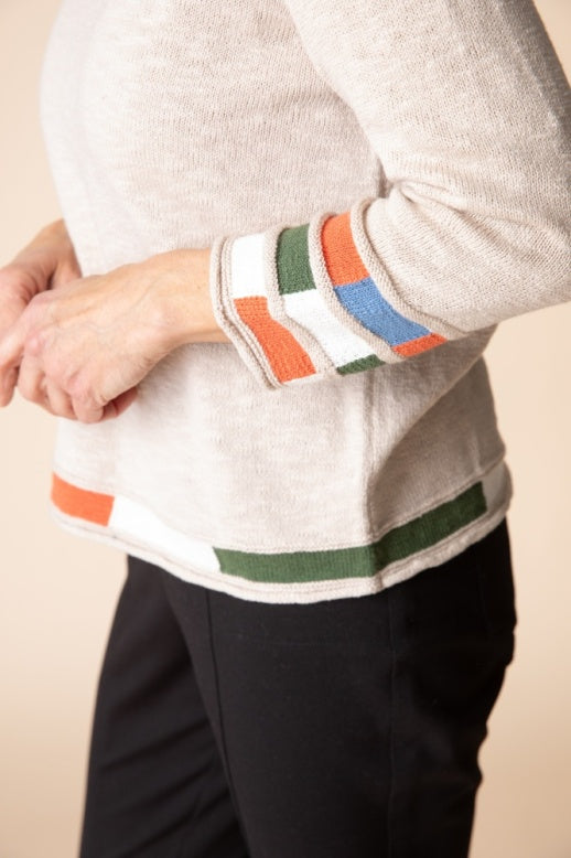 Habitat Autumn Cotton Mosaic Pullover - 89704 - DOVE
