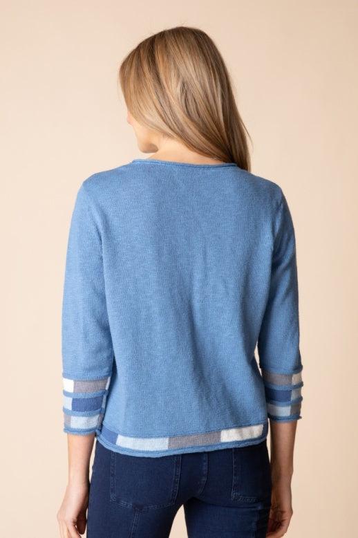 Habitat Autumn Cotton Mosaic Pullover - 89704 - HARBOR