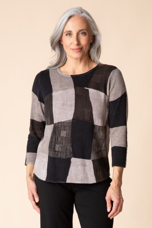 Habitat Playful Patchwork Pullover - 80211 - DOVE