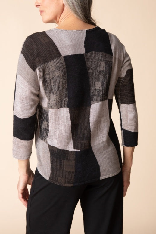 Habitat Playful Patchwork Pullover - 80211 - DOVE