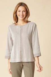 Habitat Opposites Attract Seamed Pullover - 31323 - DOVE