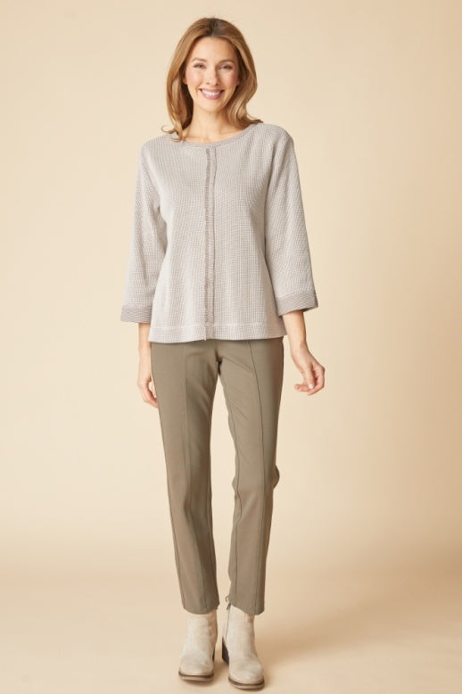 Habitat Opposites Attract Seamed Pullover - 31323 - DOVE