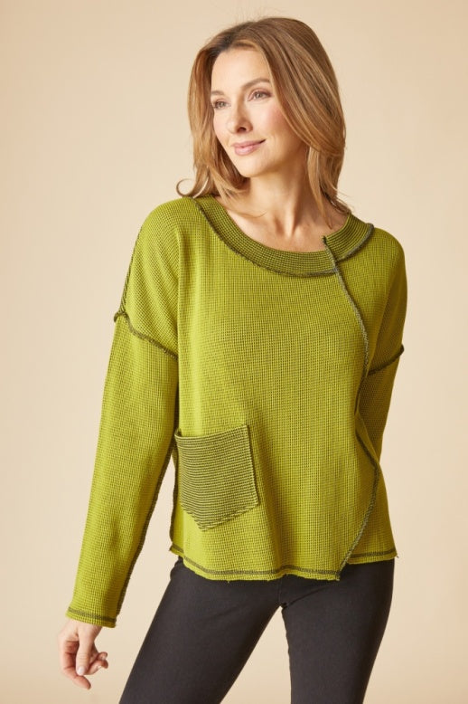 Habitat Opposites Attract Inside Out Pullover - 31318 - LENTIL