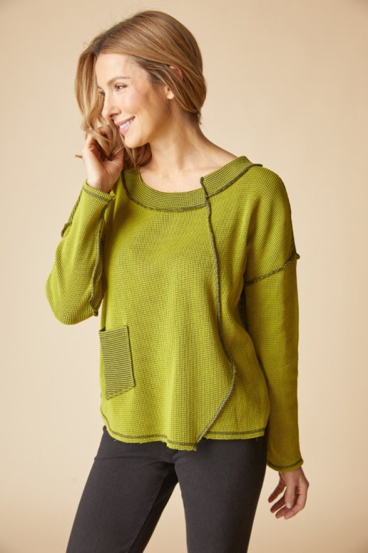 Habitat Opposites Attract Inside Out Pullover - 31318 - LENTIL