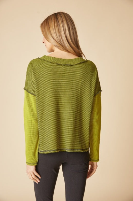 Habitat Opposites Attract Inside Out Pullover - 31318 - LENTIL