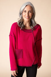 Habitat Opposites Attract Inside Out Pullover - 31318 - FUCHSIA