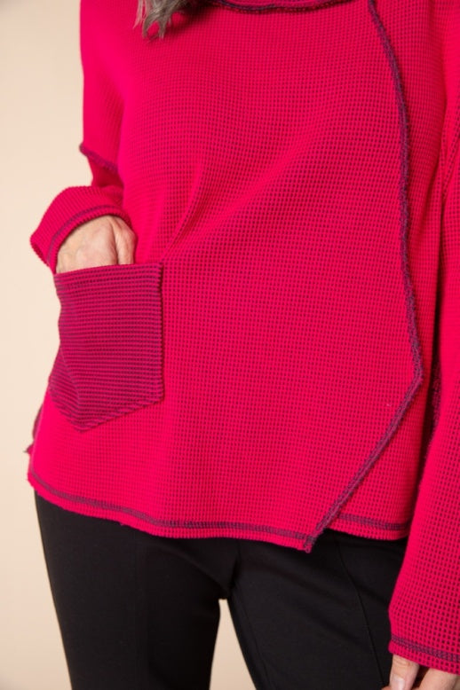 Habitat Opposites Attract Inside Out Pullover - 31318 - FUCHSIA