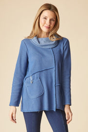 Habitat Opposites Attract Contrast Cowl Tunic - 31327 - BREEZE