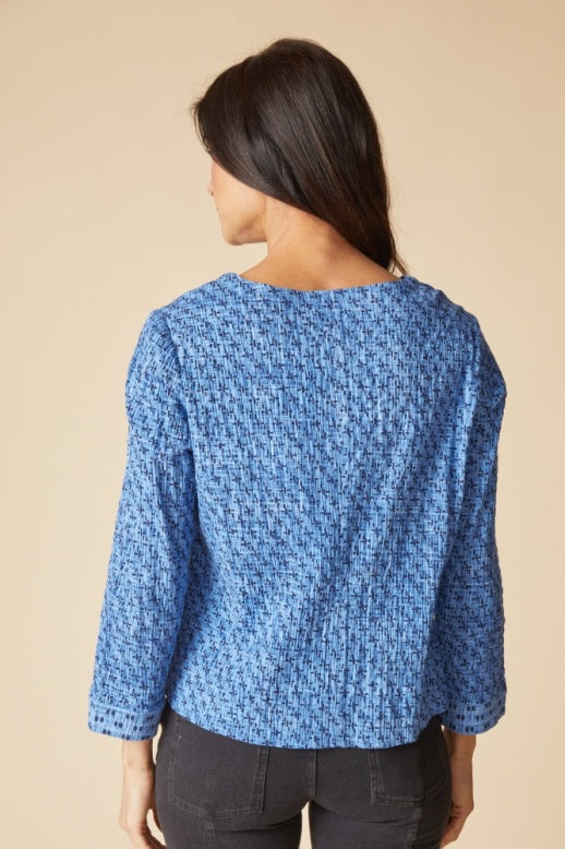 Habitat Mix & Match Geo Inverted Pleat Pullover - 48102 - TIDE