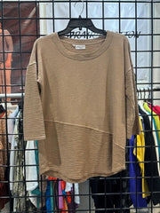 Prairie Cotton by CMC Long Sleeve Scoop Neck Top - SB584