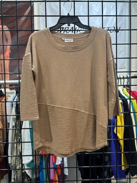 Prairie Cotton by CMC Long Sleeve Scoop Neck Top - SB584
