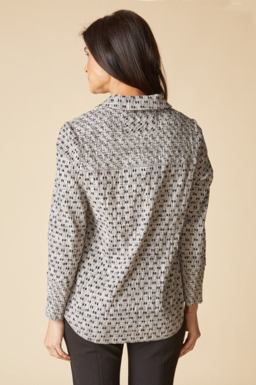 Habitat Mix & Match Geo Seamed Tunic - 48134 - MUSHROOM