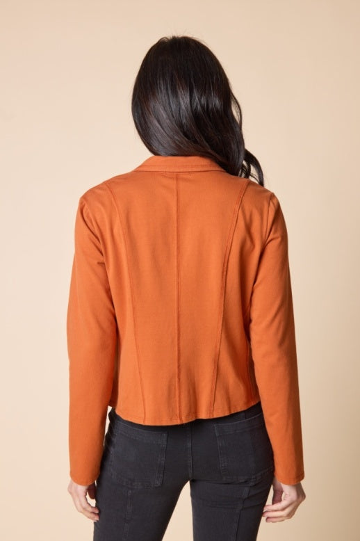Habitat Stonewash Cotton Spandex South Side Jacket - 31521 - PAPRIKA