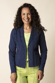 Habitat Stonewash Cotton Spandex South Side Jacket - 31521 - DENIM