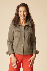 Habitat Stonewash Cotton Spandex Jean Jacket - 31520 - UMBER