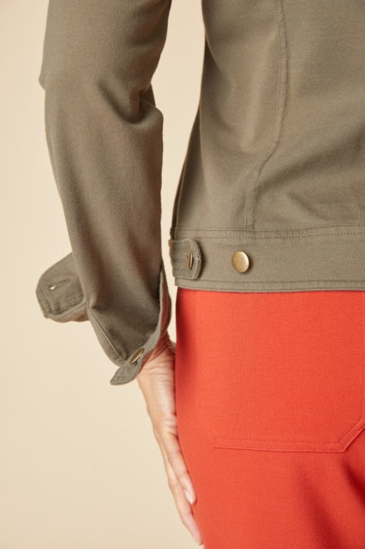 Habitat Stonewash Cotton Spandex Jean Jacket - 31520 - UMBER