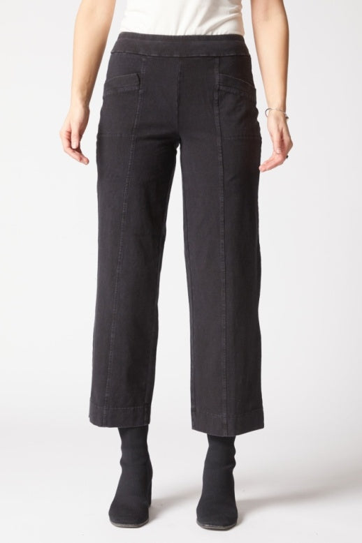 Habitat Stonewash Cotton Spandex Angle Pocket Flood - 31563 - BLACK