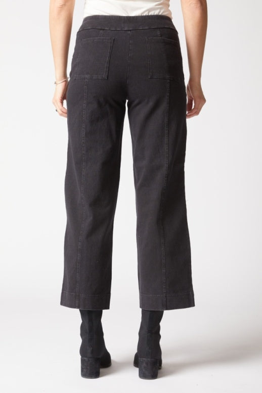 Habitat Stonewash Cotton Spandex Angle Pocket Flood - 31563 - BLACK