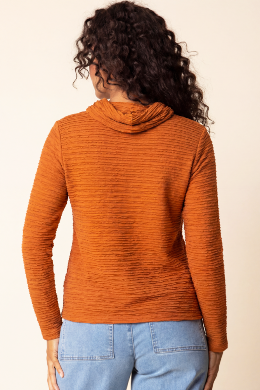 Habitat Lustre Lines Cowl Top - 23329 - PAPRIKA