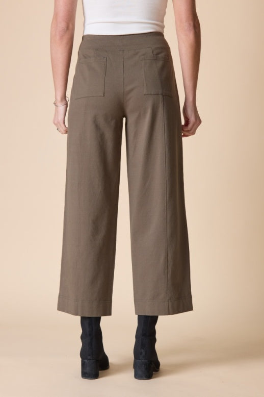 Habitat Stonewash Cotton Spandex Angle Pocket Flood - 31563 - UMBER