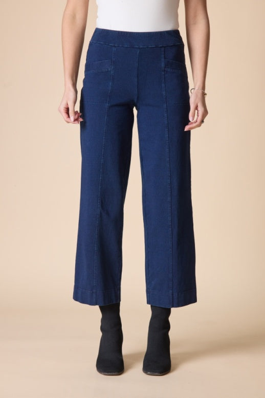 Habitat Stonewash Cotton Spandex Angle Pocket Flood - 31563 - DENIM