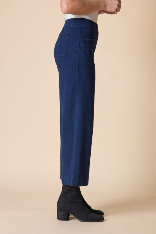Habitat Stonewash Cotton Spandex Angle Pocket Flood - 31563 - DENIM