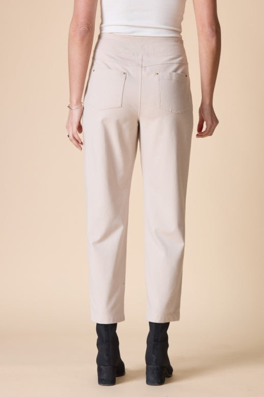 Habitat Stonewash Cotton Spandex Seamed Front Straight Leg - 31572 - DOVE