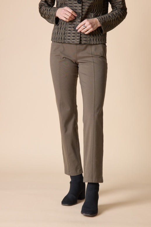 Habitat Stonewash Cotton Spandex Seamed Pocket Pant - 31561 - UMBER