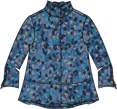 Habitat Destination Unknown Dot Event Jacket - 34321 - TIDE (NOT MUSHROOM)