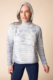 Habitat Highland Hues Mixed Stitch Pullover - 88829 - HARBOR