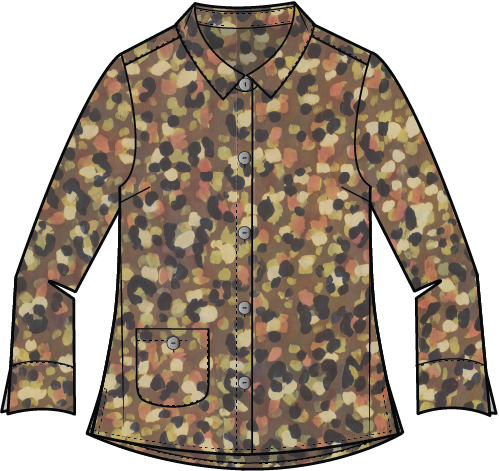 Habitat Destination Unknown Dot Jill Shirt - 34390 - MUSHROOM (NOT TIDE)