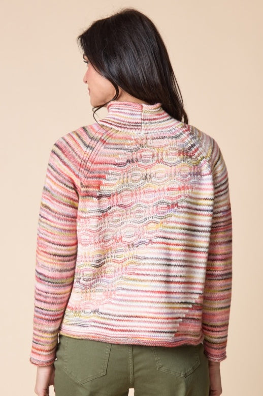 Habitat Highland Hues Mixed Stitch Pullover - 88829 - WINEBERRY