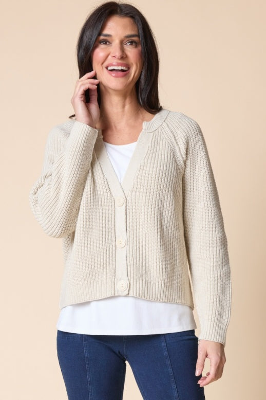 Habitat Fireside Shaker Stitch Cardigan - 83481 - DOVE