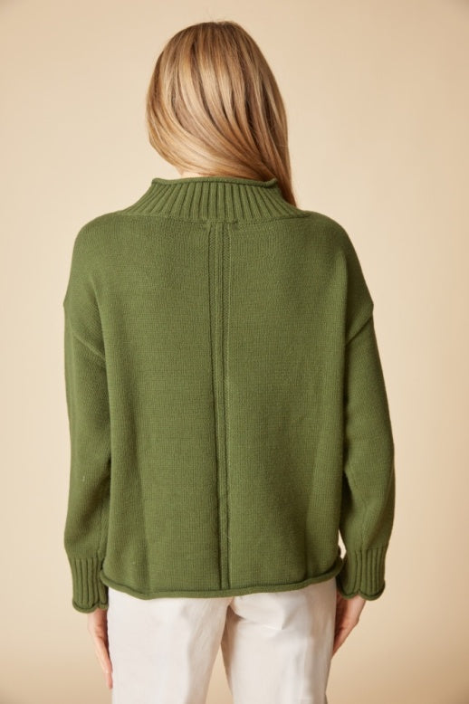 Habitat Fireside Shaker Cozy Cabin Sweater - 83483 - FERN