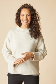 Habitat Fireside Shaker Cozy Cabin Sweater - 83483 - DOVE