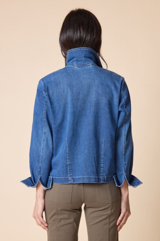 Habitat Stretch Denim Embroidered Jacket - 11411 - MEDIUM DENIM